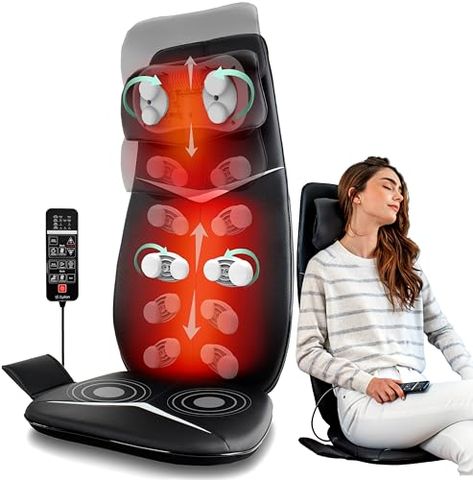 Neck And Back Massager, Muscle Pain Relief, Massage Chairs, Back Massager, Chair Seat Cushion, Heat Therapy, Muscle Tissue, Deep Tissue Massage, Cool Gifts For Women