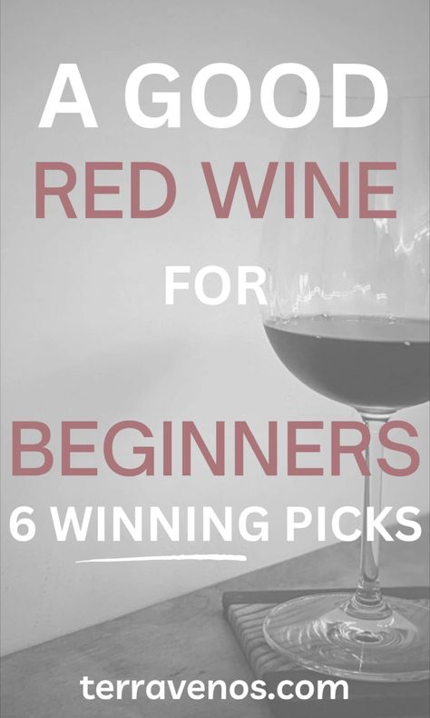 Check out these 6 friendly red wines perfect for new wine drinkers tonight! #redwine #wine #winelover Wines Guide For Beginners, Red Wine Types, Red Wine For Beginners, Wine For Beginners, Good Red Wine, Wine Inspiration, Types Of Red Wine, Sweet Red Wines, Best Red Wine