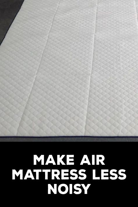 How to Make Air Mattress Less Noisy Air Mattress Hacks, Air Mattress Bedroom Ideas, Air Mattresses, Outdoor Furniture Design, Mattress Frame, Air Mattress, Outdoor Retreat, Mattress Pad, Elegant Dining