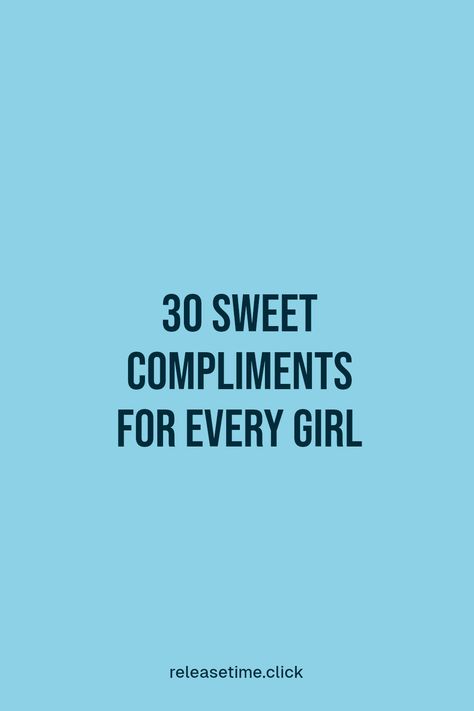 Words matter, and every girl deserves to hear compliments that brighten her day! Discover 30 heartwarming compliments that can boost confidence and show appreciation. Use these thoughtful phrases to uplift a friend or lighten someone's mood even more! A simple compliment can make someone feel seen and special. Let's celebrate the kind words and heartfelt gestures that can make our relationships stronger. Share these compliments to spread joy and encouragement! Your words count! Compliment Words List, Nice Compliments To Say Friends, One Word Compliments For Her, Nice Words To Say To Someone, Short Compliments, Compliments For Friends, Pretty Compliments, One Word Compliments, Compliment Quotes