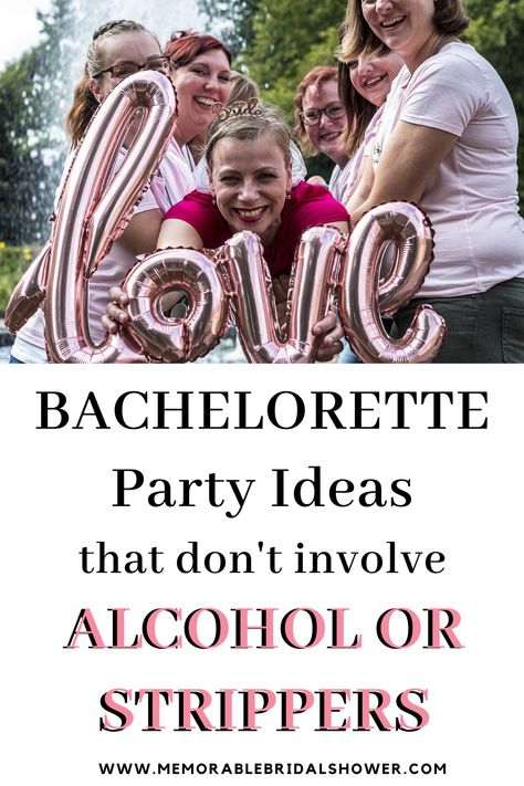 Throwing a bachelorette party and looking for bachelorette party ideas? Here are 10 classy and clean bachelorette party ideas that are cheap and don't involve strippers or alcohol. #bachelorettepartyideas #cheapbachelorettepartyideas #cleanbachelorettepartyideas #bacheloretteideas #classybachelorettepartyideas Conservative Bachelorette Party Ideas, Bachelorette Party Girls Gone Mild, Pg Bachelorette Party Ideas, 2nd Marriage Bachelorette Party, Bachelorette Party Ideas Clean, Alcohol Free Bachelorette Party Ideas, Bachlerotte Party Ideas, Lowkey Bachelorette Party Ideas, Bachellorete Ideas