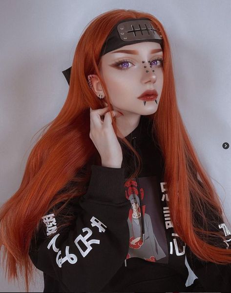 Akatsuki Cosplay, Easy Cosplay, Straight Lace Front Wig, Cosplay Naruto, Naruto Cosplay, Anime Inspired Outfits, Halloween Costumes Makeup, Straight Lace Front Wigs, Cosplay Characters