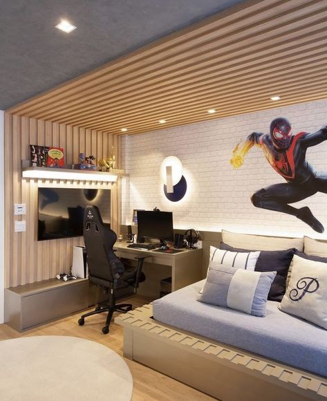 Boys Bedroom Ideas Age 7, 8 Year Boy Room Ideas, Older Boys Room, Interior Design Boys Bedroom, Older Boys Bedroom Ideas, Older Boys Bedrooms, Twin Boys Bedroom, Boys Bedroom Modern, Small Boys Bedrooms