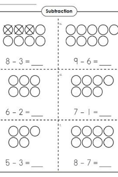 Different Kinds of Addition & Subtraction Basic Subtraction Worksheets, Simple Subtraction, Basic Subtraction, Math Subtraction, 2nd Grade Math Worksheets, Subtraction Worksheets, Kindergarten Math Worksheets, Math Worksheet, Pencil And Paper