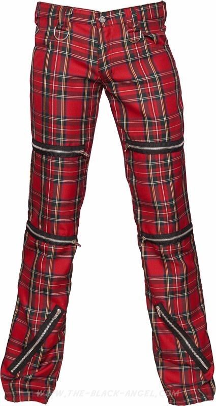 Plaid Pants Gothic Bottoms, Red Plaid Pants, Gothic Pants, Tartan Pants, Gothic Shop, Tartan Men, Goth Clothing, Punk Inspiration, Gothic Clothing