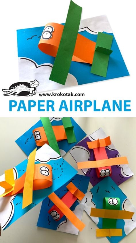 Here are some awesome Airplane Crafts for Kids to celebrate Aviation History Month in November! Learn about airplanes & the people behind them! Engineer Crafts For Preschool, Airplane Art For Toddlers, Transportation Centers Preschool, Art And Craft Transportation For Kids, Things That Go Crafts For Toddlers, Transportation Preschool Crafts, Magnolia Crafts, Preschool Transportation Crafts, Airplane Craft