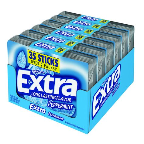 Wholesale Extra Peppermint Gum Mega Pack 3.33 Oz- Bulk Extra Peppermint Gum, Extra Gum, School Wishlist, Pack Of Gum, Gum Flavors, Mint Gum, Sugar Free Gum, School Kit, Minty Fresh