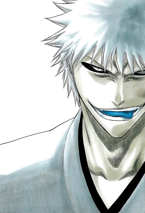 White Ichigo, Hollow Bleach, Ichigo Zangetsu, Hollow Ichigo, Tite Kubo Art, Ichigo Manga, Kubo Art, Kubo Tite, Tite Kubo