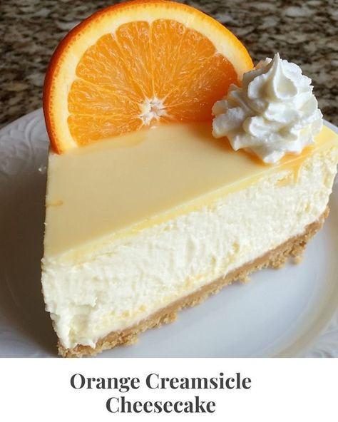 Recipes by Lili Creamsicle Cheesecake Recipe, Orange Creamsicle Cheesecake Recipe, Orange Creamsicle Cheesecake, Creamsicle Cheesecake, Orange Creamsicle, Fresh Orange, Cheesecake Recipe, Cheesecake Recipes, Cheesecake