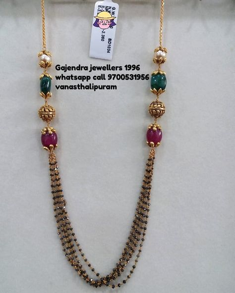 Gajendra Jewellers 1996 (@gajendrajewellers1996) • Instagram photos and videos Gajendra Jewellers, Chain With Pearls, Neck Pieces Jewelry, Gold Pearl Jewelry, Black Beads Mangalsutra Design, Antique Gold Jewelry Indian, Fancy Jewelry Necklace, Pearl Jewelry Design, Gold Mangalsutra Designs