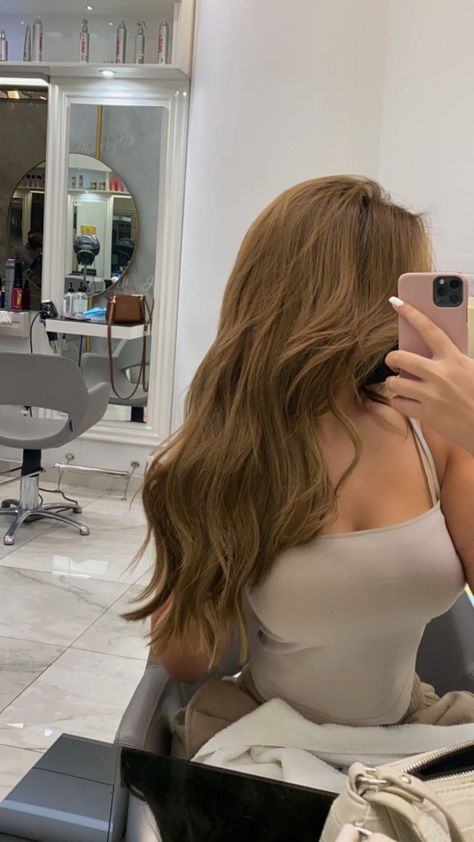 Hair Color Ideas For Brunettes Honey, Full Caramel Hair Color, Fashion Hair Color Ideas For Brunettes, Brown Hazel Hair, Solid Light Brown Hair Color, From Dark To Blonde Hair, Dark Honey Hair Color, Light Caramel Brown Hair, Warm Honey Brown Hair