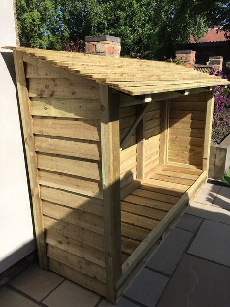 Wood & Log Store - Utilise Lofts & Build Pallet Log Store, Wood Stores Outdoor, Log Store Outdoor, Pallet Shed Diy, Log Store Ideas, Wood Storage Outdoor, Log Store Plans, Diy Log Store, Log Stores