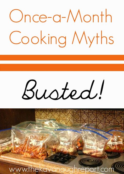 Once-a-Month Cooking Myths Busted Once A Month Cooking, Bulk Cooking, Breakfast Meals, Pressure Pot, Freezer Breakfast, Cooking Club, Cooking Guide, Once A Month, Freezer Cooking