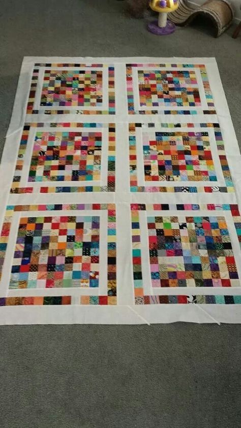 Crumb Quilt, Postage Stamp Quilt, Bright Quilts, Scrappy Quilt Patterns, String Quilts, Scrap Quilt Patterns, Quilt Tutorial, Scrap Quilt, Patchwork Quilt Patterns