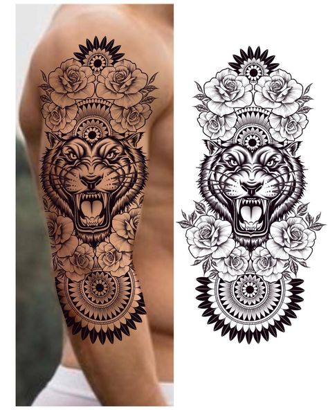 #tigertattoo #tigertattoos #animaltattoos #tattoodrawing #tattoodrawings #tattoodraw #tattooart #tattooartwork #tattoosleeves #tattoosleeve… Italian Tattoos, Beard Logo, Realistic Tattoo Sleeve, Tiger Tattoo Design, Temporary Tattoo Sleeves, Geometry Tattoo, Aztec Tattoo, Shiva Tattoo, Tattoo Style Drawings