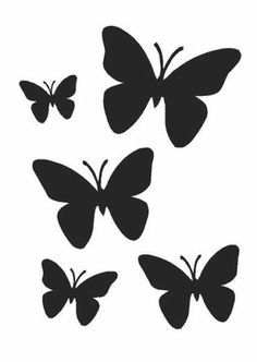 Wall Art Paint, Black Butterfly Tattoo, Black Butterflies, Paint Stencil, Butterfly Outline, Butterfly Stencil, Tattoo Butterfly, Butterfly Template, Butterflies Svg