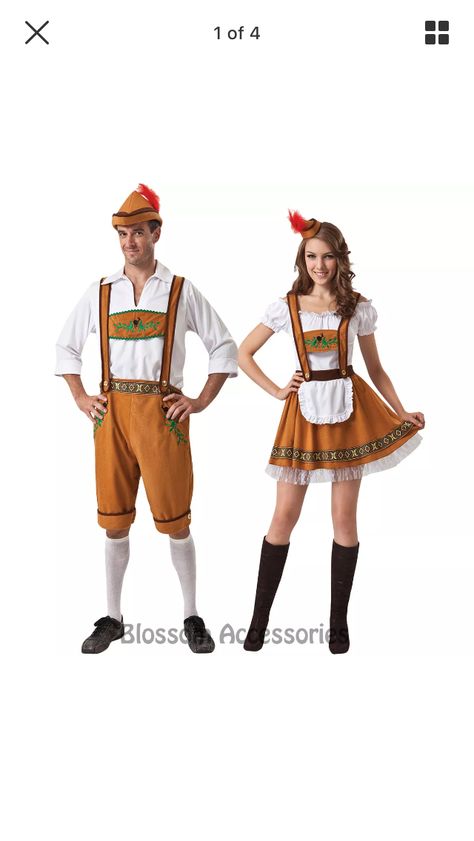 October fest October Fest Outfit, Oktoberfest Fancy Dress, Couples Fancy Dress, Female Costumes, Bavarian Outfit, Oktoberfest Outfits, Festival Fancy Dress, October Fest, German Costume