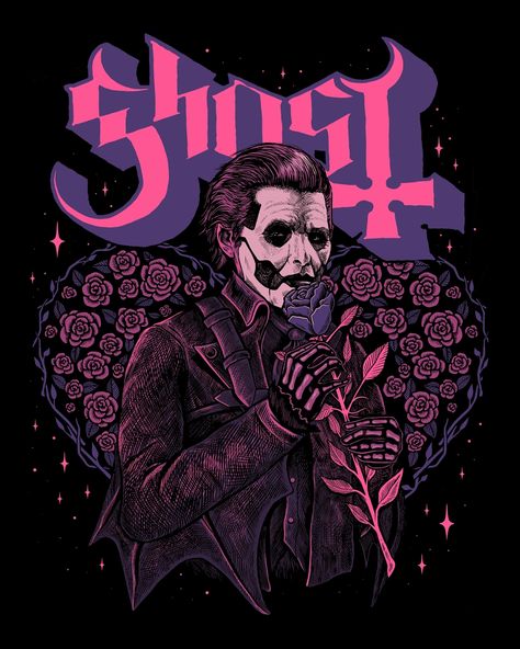 Ghost Bc Shirt, Ghost Valentines, Ghost Papa Emeritus, Ghost Logo, Ghost Album, Ghost Tattoo, Ghost Papa, Heavy Metal Art, Ghost Band