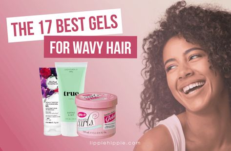 Best Gels For Wavy Hair, Gel For Wavy Hair, Gel Curly Hair, Curls Blueberry Bliss, Eco Styler Gel, Scrunched Hair, Drugstore Hair Products, Thick Wavy Hair, Hair Mousse