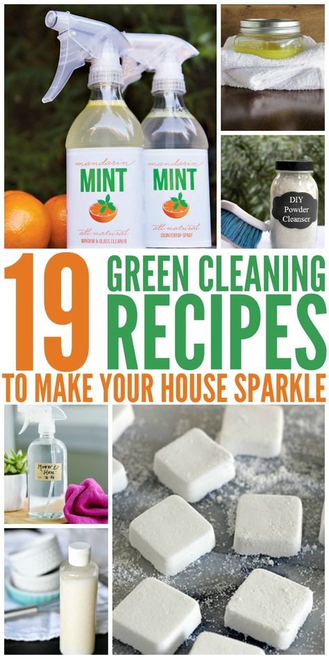 Green Cleaning Recipes to Make Your House Sparkle Green Cleaning Recipes, Powder Cleanser, Natural Cleaning Recipes, Deep Cleaning Tips, Homemade Cleaning Products, Natural Cleaning, Natural Cleaners, Safe Cleaning Products, Household Cleaning Tips