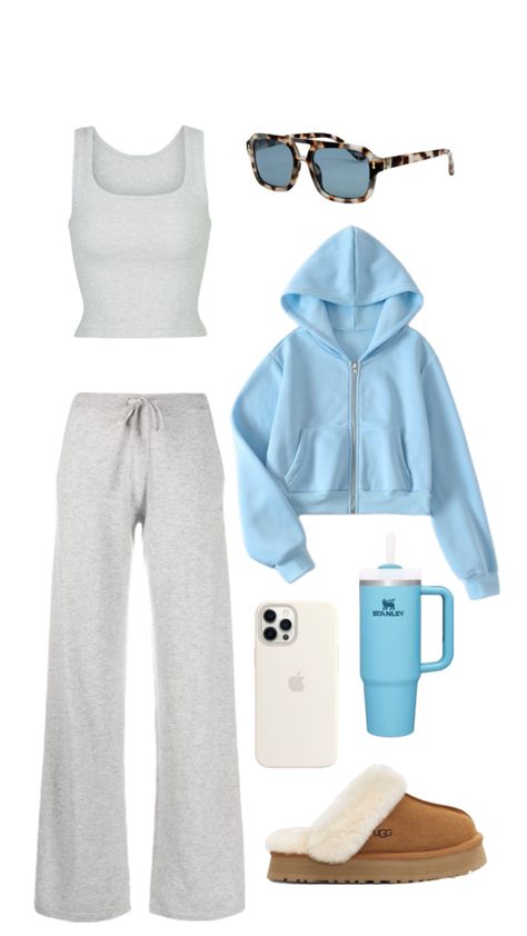 #outfitinspo #comfy Cute And Comfy Outfits For Winter, Comfy Outfits Lazy Sweatpants, Cute Lazy Day Outfits For Winter, Casual School Outfits Lazy Days, Comfy But Stylish Outfits, Comfy School Outfits Lazy Days, Winter Comfy Outfits, School Outfits Lazy, Comfy Outfits Lazy