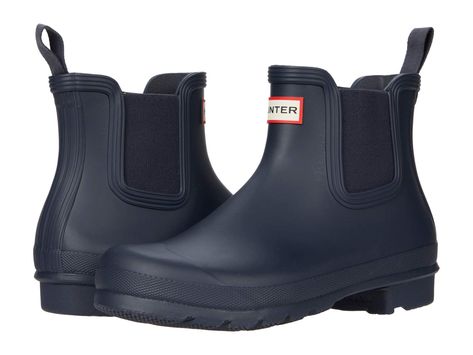 PRICES MAY VARY. Upper material (shoes): 100% other material; lining (shoe): 100% textile; insole: 100% textile; outsole: 100% other material Imported Ready for rain, each Hunter Chelsea Boot is handcrafted from natural rubber and vulcanised for superior protection. Retaining the iconic features of the traditional Chelsea, it features an elasticated-gussets and has a nylon pull tab make for easy wear. The Hunter Original tread pattern and comfortable 100% recycled polyester lining completes the Hunter Chelsea Boots, Hunter Chelsea, Hunter Socks, Black Hunter Boots, Short Rain Boots, Chelsea Rain Boots, Ankle Rain Boots, Botas Chelsea, Mens Rain Boots