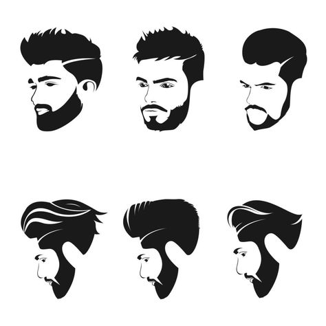 Men Hair Sketch, Men Icon, Men Illustration, Hair Saloon, Man Vector, Hair Sketch, Man Illustration, Man Icon, Men Hair