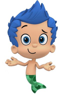 Gil From Bubble Guppies, Gill Bubble Guppies, Blue Bubble Guppy, Bubble Guppies Characters, Mens Blue Hair, Guppy Fish, Bubble Guppies, Kids Tv Shows, Boy Character