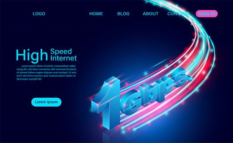 High speed internet concept. 1 gbps in g... | Premium Vector #Freepik #vector #technology #template #map #mobile Telecommunications Design, Internet Ads, Technology Template, Internet Logo, Ad Banner, Internet Packages, Square Brochures, Stage Background, Vector Technology