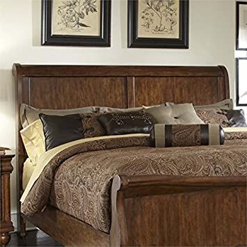 Liberty Furniture Rustic Traditions Sleigh Headboard, King, Rustic Cherry Best Storage Beds, Repurposed Headboard, Rustic Buffet, Best Platform Beds, Bean Bag Living Room, Farmhouse Master, Traditional Bedroom, Wood Headboard, Panel Headboard