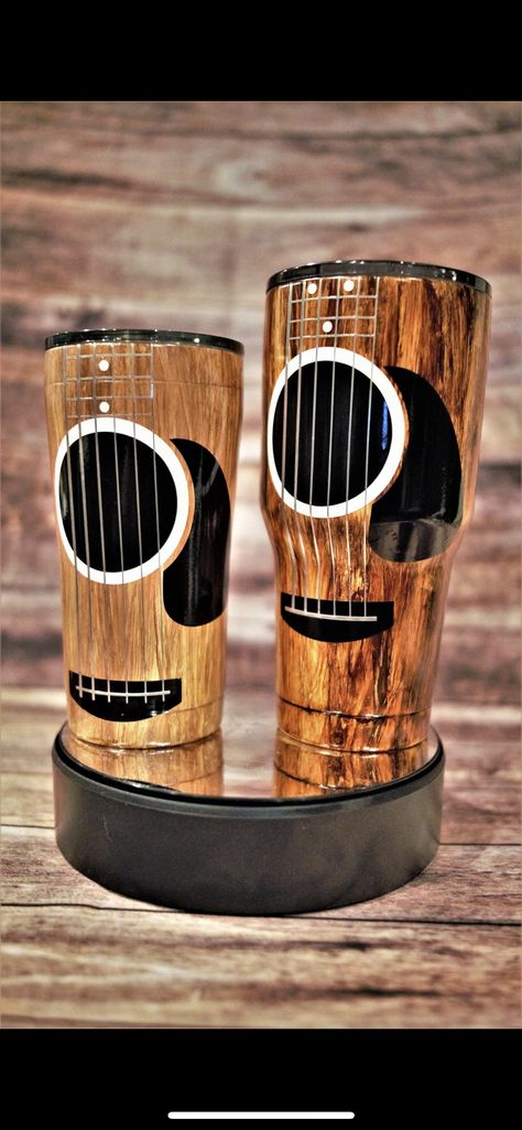 Guitar Tumbler, Wood Grain Tumbler, Tumbler Svg, Glitter Tumbler Cups, Yeti Cup, Cup Crafts, Custom Tumbler Cups, Tumbler Cups Diy, Diy Cups