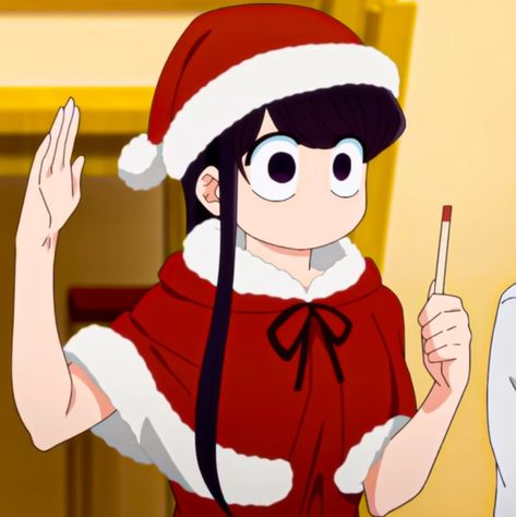 ✿ 𝗔𝗿𝗶𝘀𝘂 🦋 | ☪︎ 𝗔𝘆𝗮𝗻𝗼 🌹 Komi Christmas, San Icon, Christmas Anime, Komi Can't Communicate, Komi Shouko, Yashiro Nene, Komi Cant Communicate, Komi San, Cartoon Profile Pics