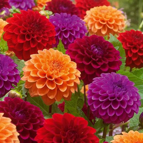 Seed Starters, Summer Gardening, Fleur Orange, Flower Bulbs, Dahlia Flower, Bulb Flowers, Planting Bulbs, All Flowers, Planting Seeds