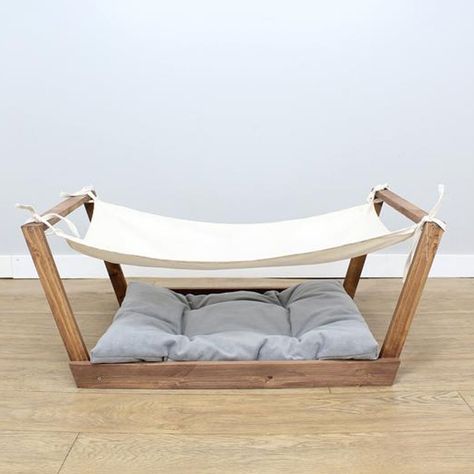 Wood Dog Bed, Luxury Cat Bed, Dog Lounge, Bed Luxury, Dog Hammock, Modern Cat Furniture, Cat Tent, Pet Hammock, Cat Lounge