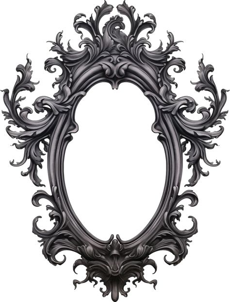 Gothic Frame Png, Gothic Design Pattern, Goth Frame, Frame Tattoos, Gothic Banner, Gothic Png, Gothic Frame, Motif Bordir, Dark Watercolor