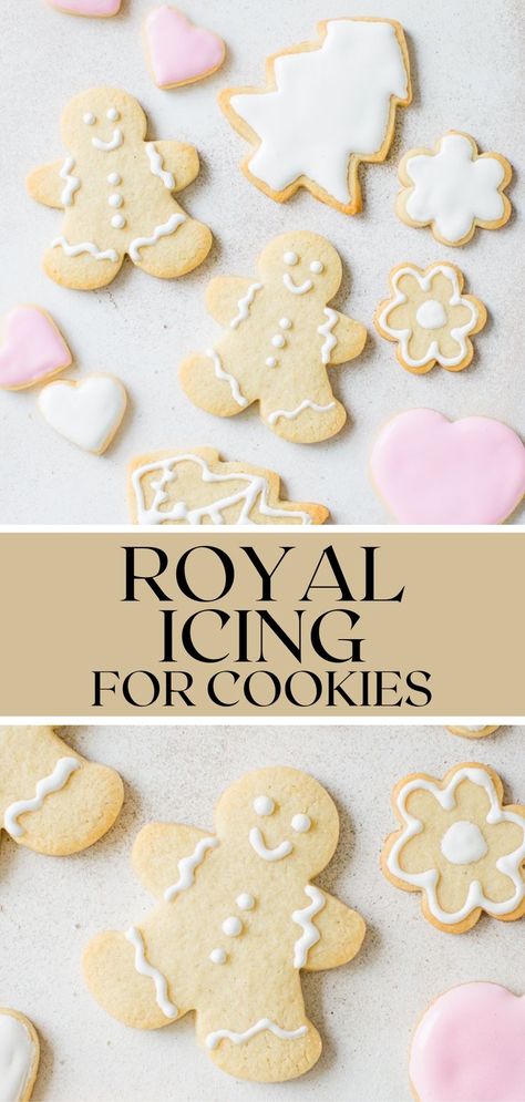 This royal icing recipe with meringue powder is a delicious way to decorate cookies, cupcakes and anything you want to turn into edible works of art. It’s my favorite recipe! Glaze Icing For Sugar Cookies, Royal Icing Recipe Without Meringue Powder, Icing For Decorating Cookies, Icing Recipe For Sugar Cookies, Icing With Meringue Powder, Meringue Powder Royal Icing, Recipe For Sugar Cookies, Glazed Icing Recipe, Easy Royal Icing