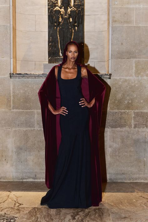 Greta Constantine Fall 2024 Ready-to-Wear Collection Greta Constantine, Fw 2024, Runway Gowns, Column Gown, Runway Looks, Black Ruffle, Evening Attire, Fall 2024, Fall Looks