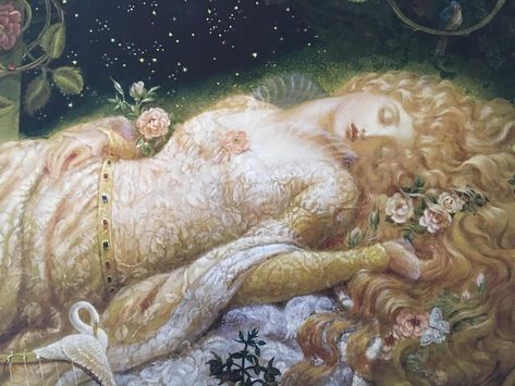 Y Craft, Briar Rose, Sleeping Beauty, Lush, A Woman, Flowers, Green, Hair, Beauty