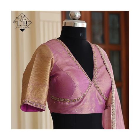 Fancy Blouses For Pattu Sarees, Kanchi Pattu Saree Blouse Designs, Kanchi Blouse Designs, Kanchi Saree Blouse Designs, Saree Blouses Designs Latest, Pattu Lehenga Half Saree, Blouses Designs Latest, Pattu Blouse Designs, Pattu Half Saree