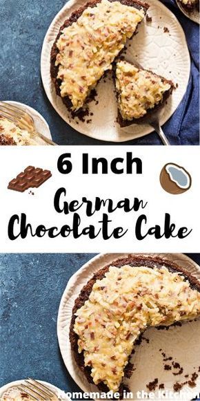 6 Inch Cake Recipe One Layer, Six Inch Cakes, One Layer Chocolate Cake, Chocolate Cake For Two, Cake For Two Recipe, Layer Chocolate Cake, Cake For Two, German Chocolate Cake Recipe, Batch Baking