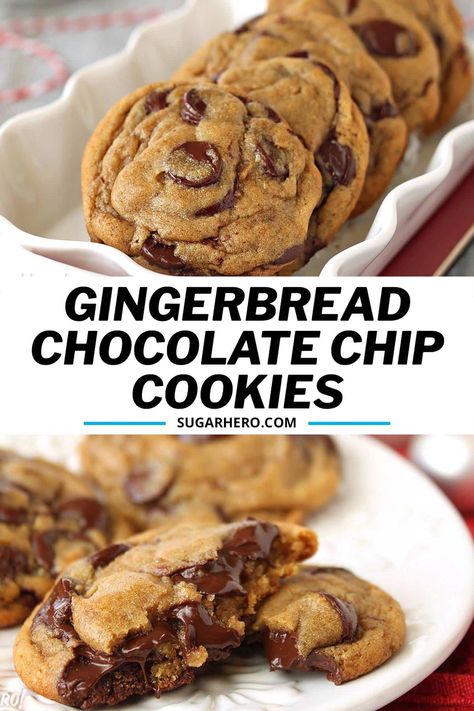 Gingerbread Chocolate Chip Cookies