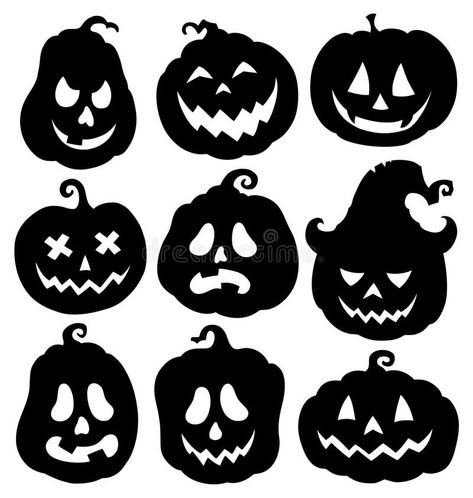 Halloween Borders, Dekorasi Halloween, Scary Halloween Pumpkins, Casa Halloween, Easy Halloween Decorations, Adornos Halloween, Cricut Halloween, Halloween Crafts Decorations, Halloween Silhouettes