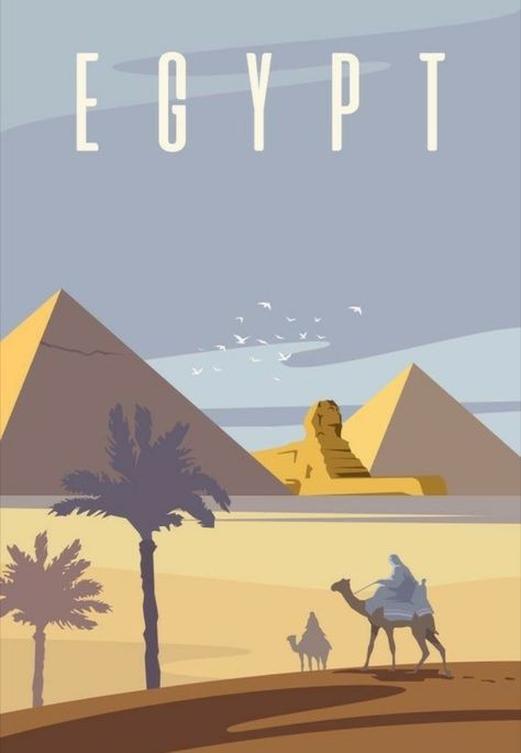 Egypt Poster, Retro Travel Poster, Egypt Art, Egypt Travel, Conceptual Photography, Beautiful Dark Art, Travel Wall Art, Vintage Poster Art, Egyptian Art