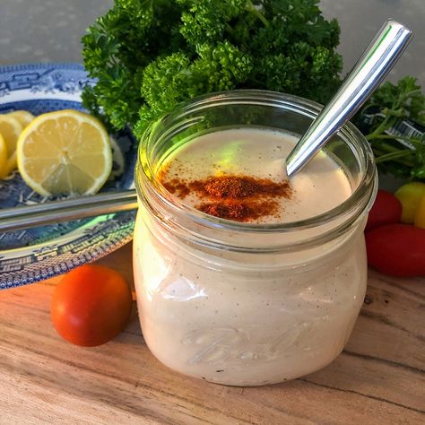 Keto Tahini Dressing Recipe Pesto Uses, Keto Sauce, Hummus Flavors, Tahini Dressing Recipe, Yogurt Parfait Recipe, Buffalo Recipe, Tahini Recipe, Keto Sauces, Salad Dressing Recipes Homemade