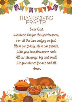 Thankful For Thanksgiving Ideas, Thanksgiving Prayers Dinner, Prayer For Thankfulness, Happy Thanksgiving Prayer, Thanksgiving Prayer Gratitude, Prayer For School, Thanksgiving Dinner Prayer, Thanksgiving Sunday School Lesson, Thanksgiving Prayers For Family