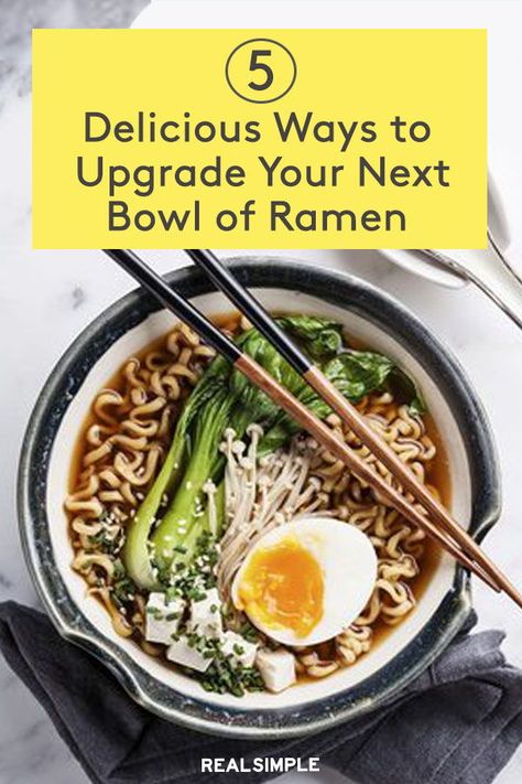 How To Level Up Ramen, Upgrade Ramen Noodles, Fried Ramen, Ramen Hacks, Easy Recipe Ideas, Easy Ramen, College Cooking, Bowl Of Ramen, How To Make Ramen