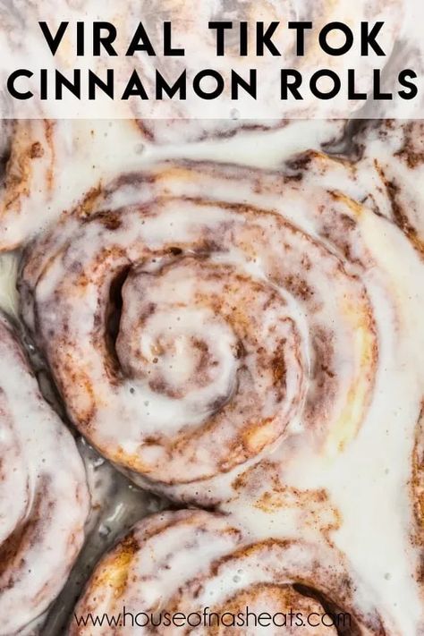 Gooey, sweet, and oh-so-simple, these viral TikTok Cinnamon Rolls are the canned cinnamon roll hack that you didn't know you needed. So easy to make using canned Pillsbury Grands cinnamon rolls, we're taking these refrigerated favorites to the next level with just a few extra ingredients with just 5 minutes of prep. | tiktok cinnamon rolls heavy cream | tiktok cinnamon rolls with heavy cream | cinnamon rolls tiktok recipe | canned cinnamon roll hacks | canned cinnamon roll hack recipes Grands Cinnamon Roll Recipes, Cinnamon Rolls Tiktok, Cinnamon Rolls Hack, Pillsbury Breakfast, Grands Cinnamon Rolls, Tiktok Cinnamon Rolls, Pillsbury Cinnamon Roll Recipes, Cinnamon Roll Hack, Pillsbury Cinnamon Rolls