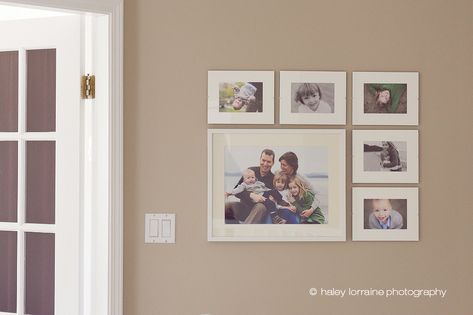 Displaying photos Display Newborn Photos Wall Ideas, Displaying Newborn Photos, Newborn Photo Wall Display, Display 4x6 Photos On Wall, Baby Photo Display Ideas, Newborn Photo Display Ideas, Newborn Photo Display, Photo Wall With Mirror, Wall Display Ideas