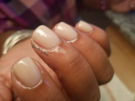 Natural, short acrylic overlay. Nude polish. Overlay On Short Natural Nails, Over Lay Nails Gel Overlay, Natural Nail Overlay Short, Short Nail Overlay, Nude Overlay Nails, Overlay On Short Nails, Natural Acrylic Overlay, Short Acrylic Overlay, Gel Overlay Nails Natural Short