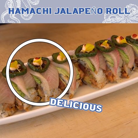 Hiroyuki Terada - Sushi Master - Make This Hamachi Jalapeño Roll At Home Like A PRO Jalapeno Rolls, Sushi Master, Sushi Roll, Sushi Rolls, Like A Pro, Rolls, At Home, Ethnic Recipes, Quick Saves